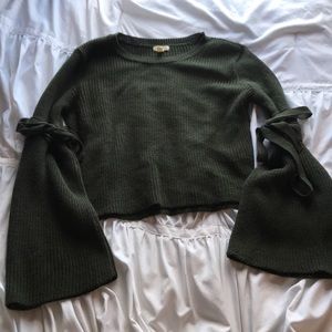 Tie Sleeve Sweater